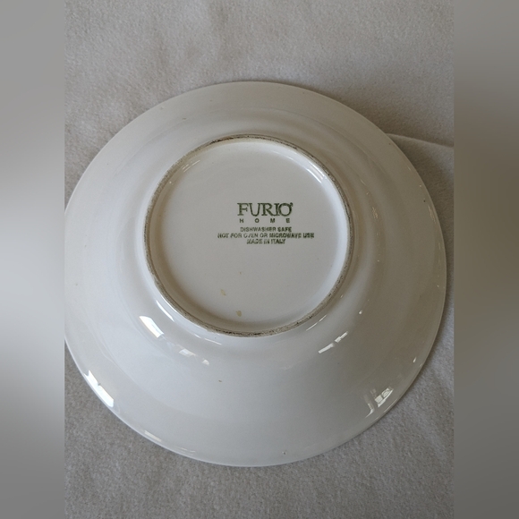 Rare Find Furio Home Italy La Primula Serving Bowl  Blue Yellow Large Size - Picture 2 of 3